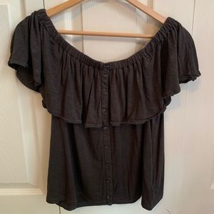 American Eagle Gray Top